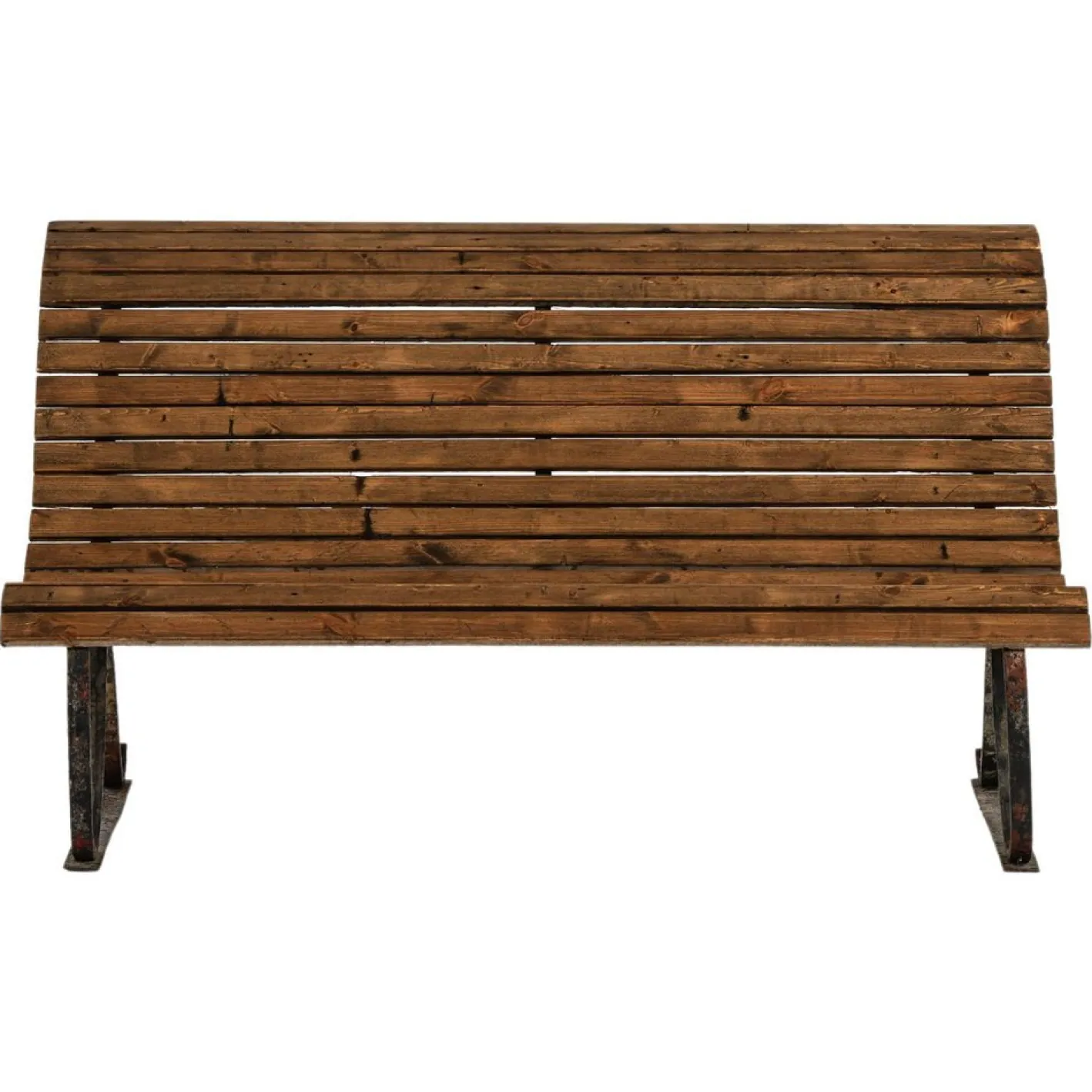 Gartensofa aus Gusseisen & Holz, 1940er