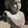 Gartenstatue mit Kopf- und Schulterbüste eines jungen Mädchens, 1950