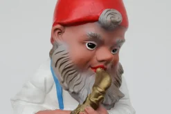 Gartenzwerg mit Saxophon von Heissner, 1980er