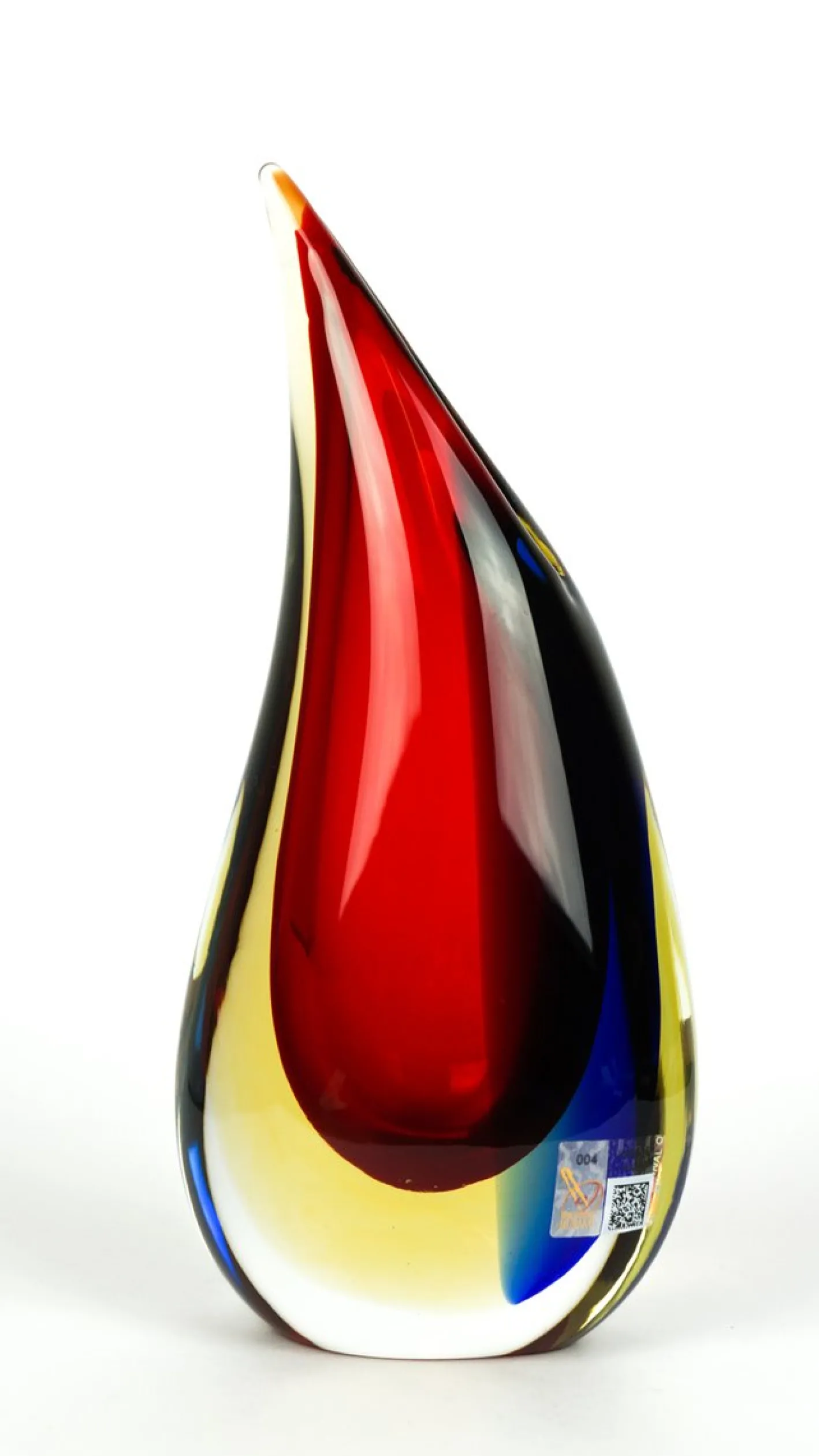 Geblasene Sommerso Murano Glas Vase von Michele Onesto für Made Murano Glass, 2019