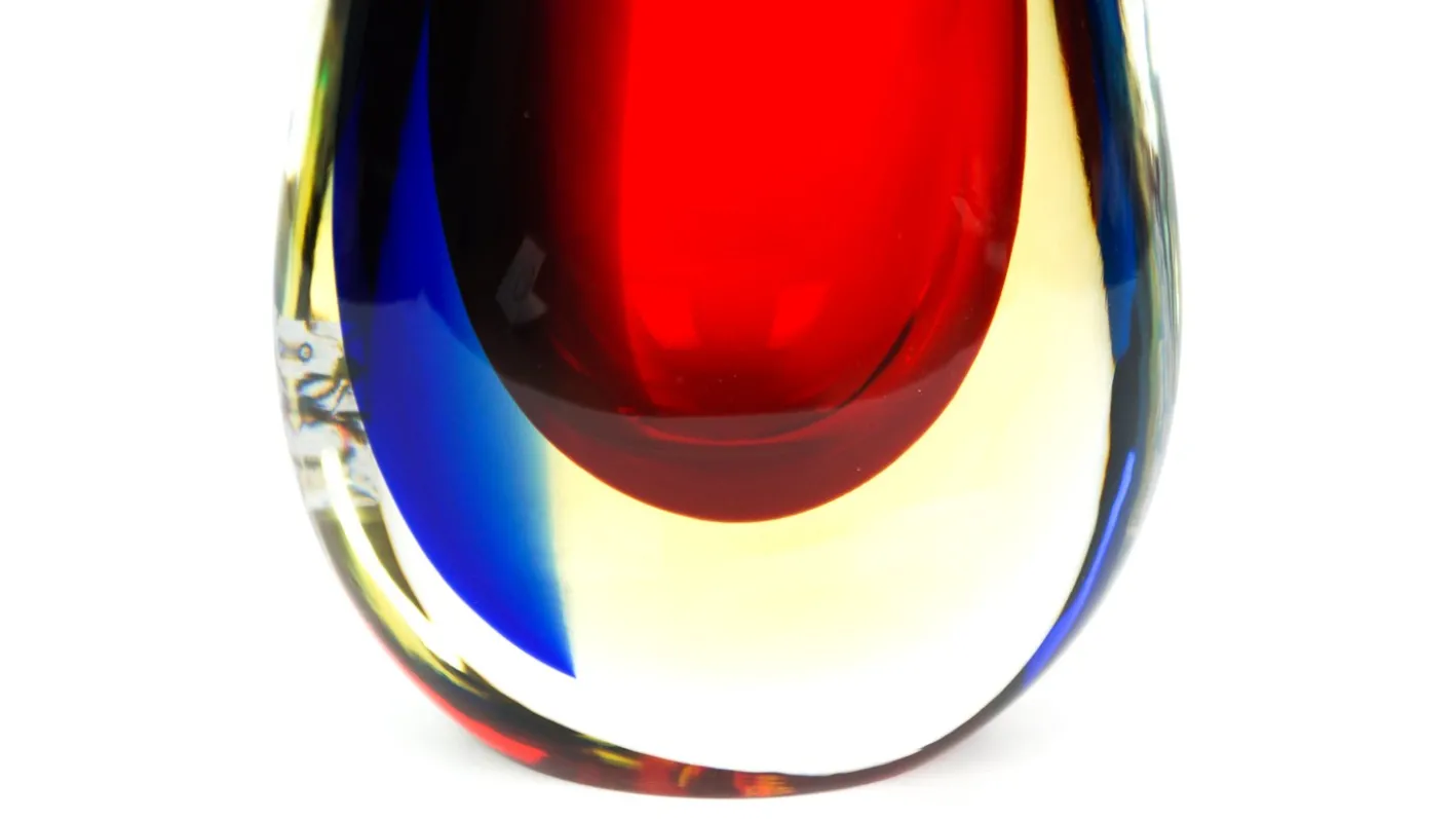 Geblasene Sommerso Murano Glas Vase von Michele Onesto für Made Murano Glass, 2019