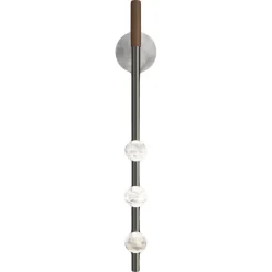 Gebürstete Demetra Wandlampe in Schwarz von Alabastro Italiano