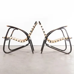 Geflochtene Armlehnstühle aus Bugholz von Jan Vanek, 1930er, 2er Set