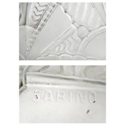 Geformte Glaskugel auf Maßgeschneiderter Leuchtsäule von Sabino