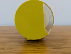 Gelbe Cifra 3 Syncron Uhr von Solari Udine, Italien, 1966