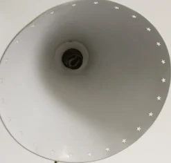 Gelbe Diabolo Wandlampe mit Gelenk von Rene Mathieu für Lunel, 1950er