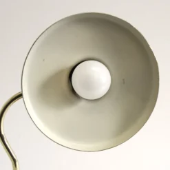 Gelbe Diabolo Wandlampe mit Gelenk von Rene Mathieu für Lunel, 1950er
