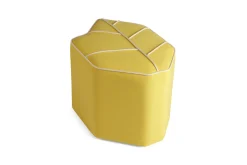Gelber Outdoor Leaf Sitzpouf von Nicolette de Waart für Design by Nico