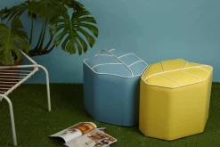 Gelber Outdoor Leaf Sitzpouf von Nicolette de Waart für Design by Nico