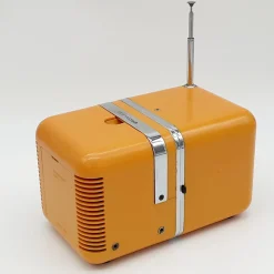 Gelbes Modell TS 502 Radio von Brionvega