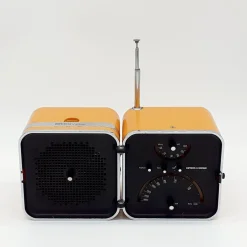 Gelbes Modell TS 502 Radio von Brionvega