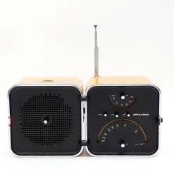 Gelbes Modell TS 502 Radio von Brionvega