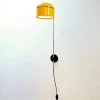 Gelbe Space Age Wandlampe von Arnold Berges für Staff Germany, 1970er