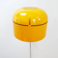 Gelbe Space Age Wandlampe von Arnold Berges für Staff Germany, 1970er
