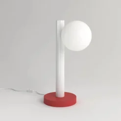 Gelbe Tube with Globes and Cones Schreibtischlampe von Atelier Areti