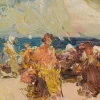 Gemälde der Strandszene von Luis Giner Bueno