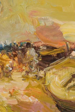 Gemälde der Strandszene von Luis Giner Bueno