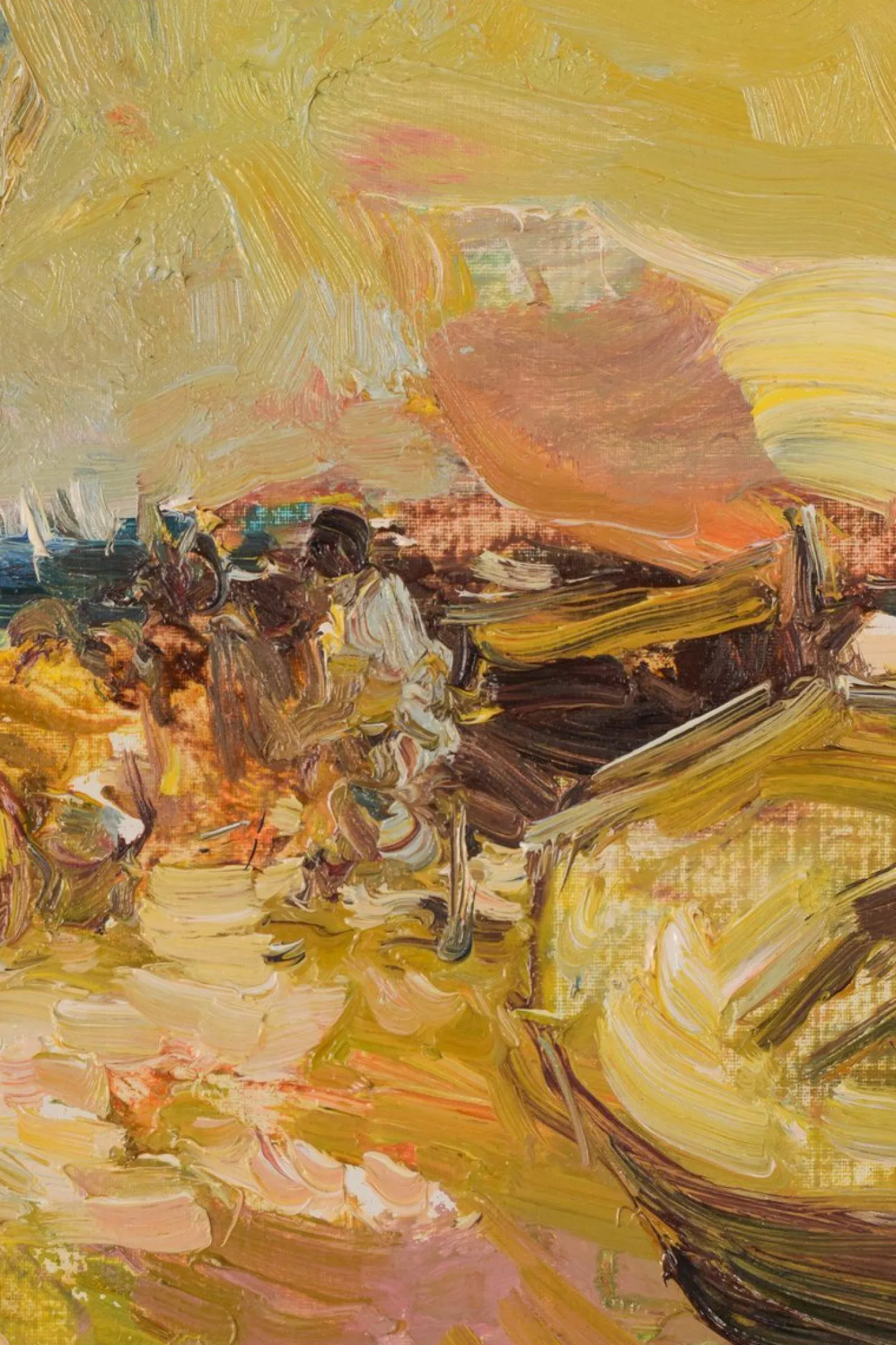Gemälde der Strandszene von Luis Giner Bueno