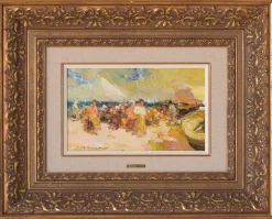 Gemälde der Strandszene von Luis Giner Bueno