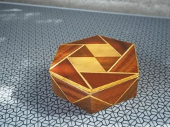 Geometrischer Mid-Century Blumentopf, Box 1960er
