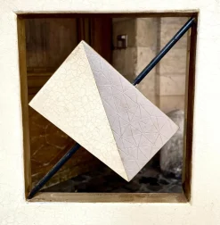 Geometrischer Vintage Raumteiler, 1970er