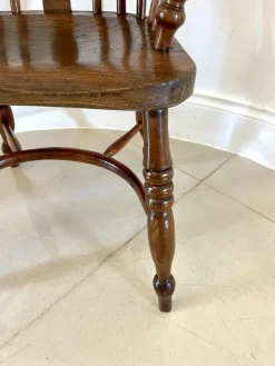 George III Childs Windsor Stuhl aus Eibenholz, 1800er