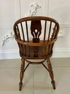 George III Childs Windsor Stuhl aus Eibenholz, 1800er
