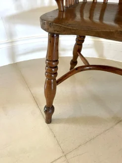 George III Childs Windsor Stuhl aus Eibenholz, 1800er