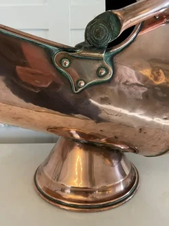 George III Coal Scuttle aus Kupfer, 1800er