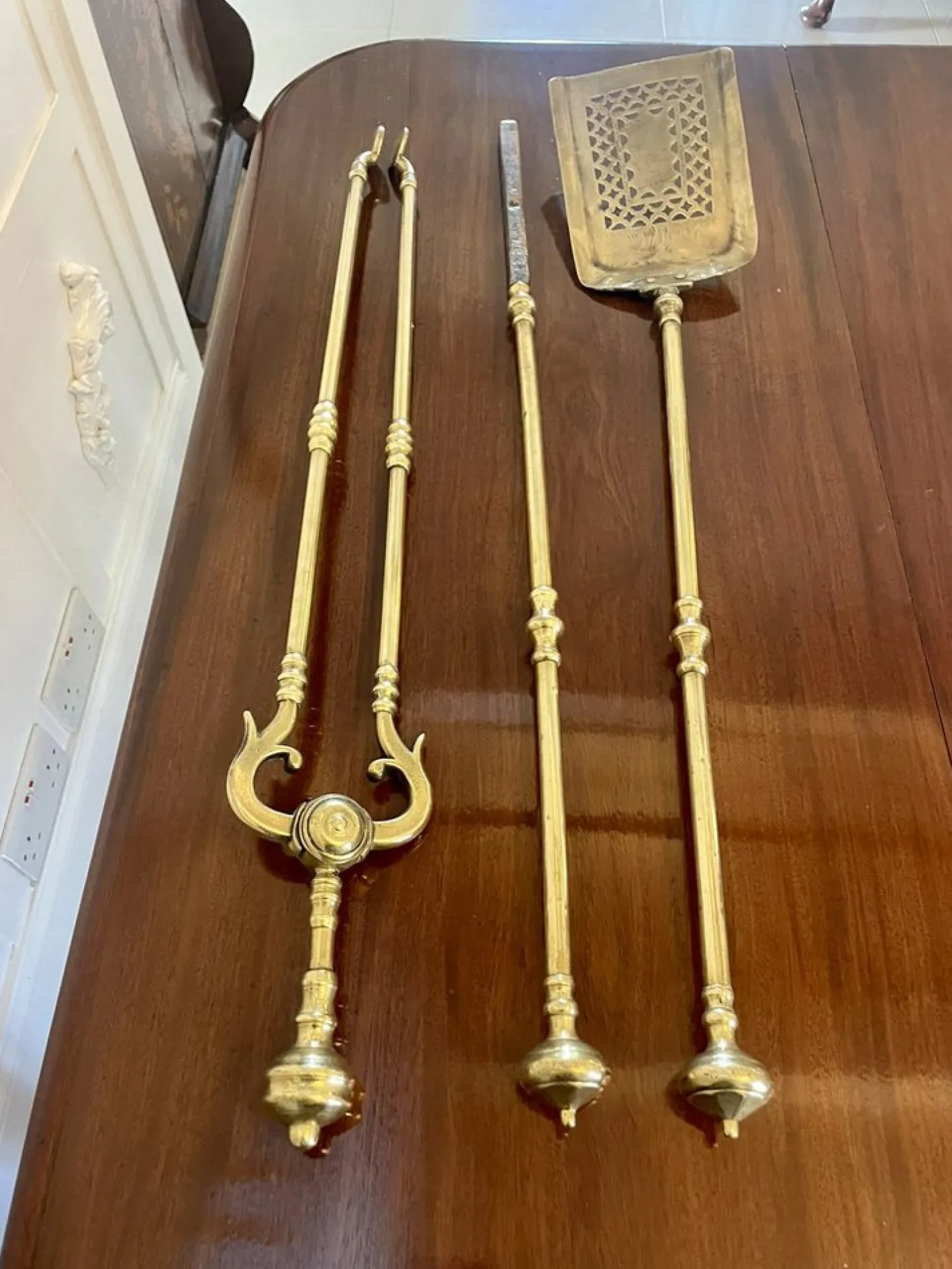George III Messing Feuereisen, 1800, 3 . Set