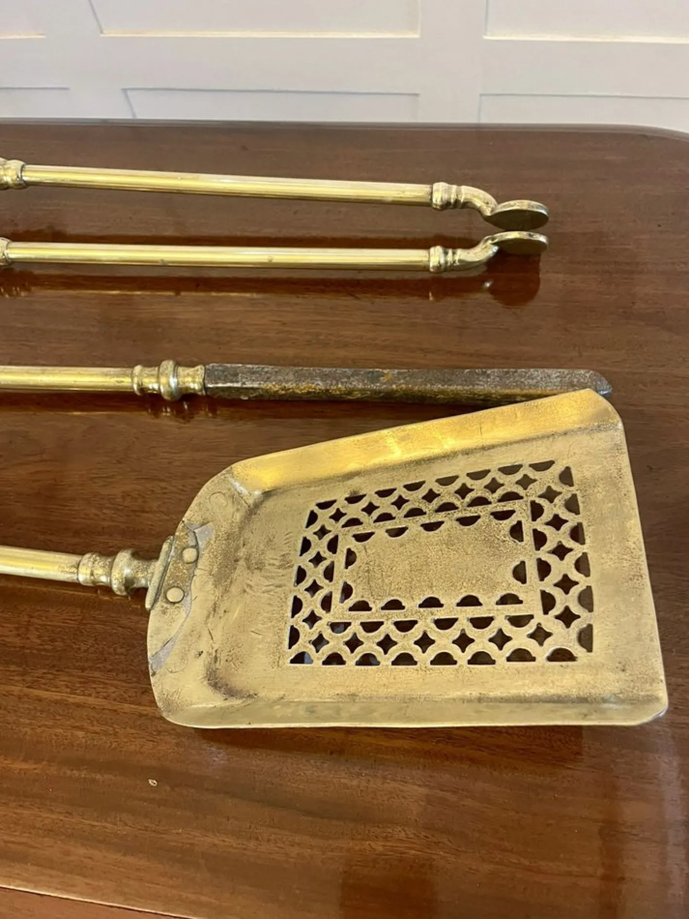 George III Messing Feuereisen, 1800, 3 . Set