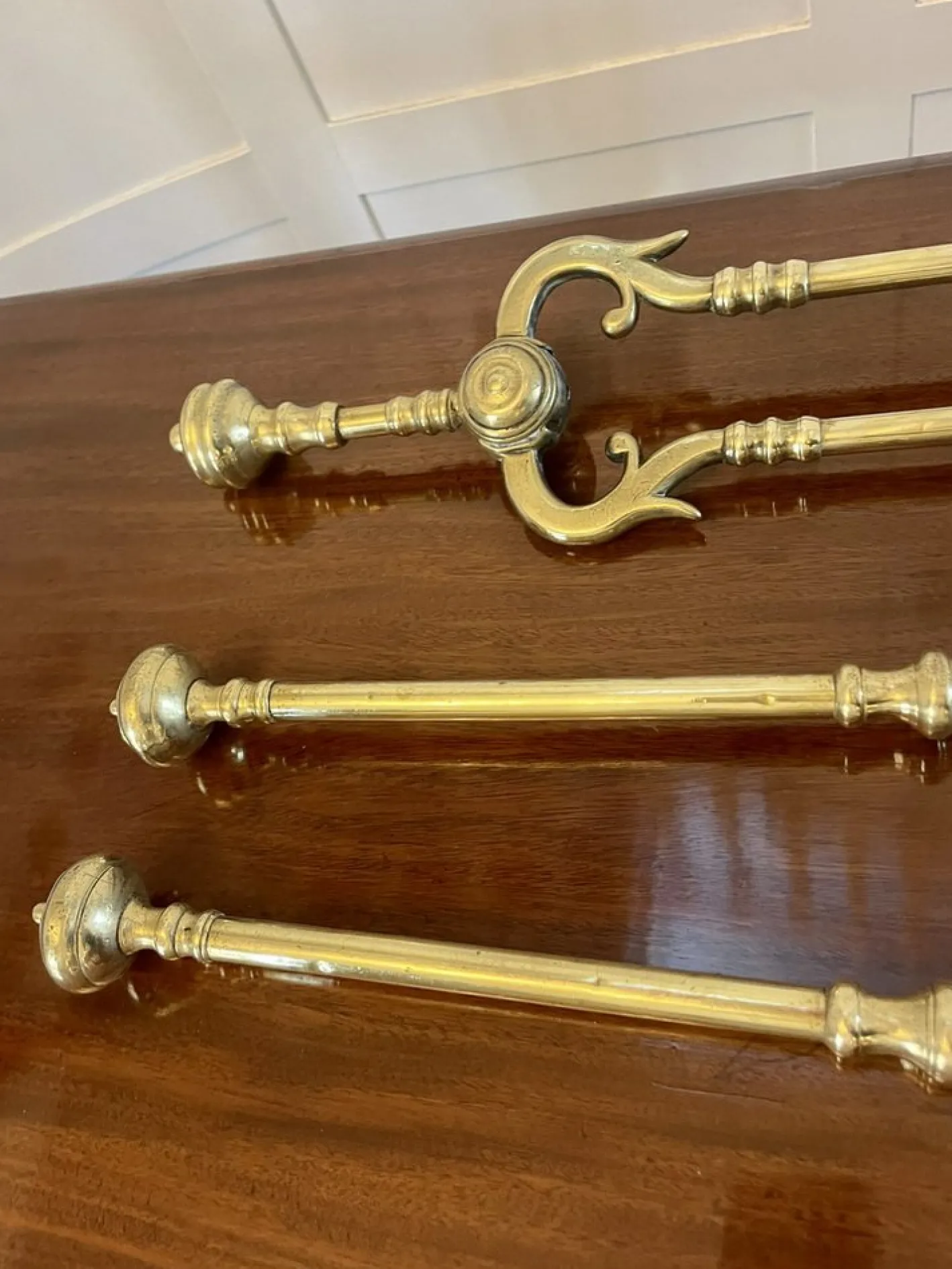 George III Messing Feuereisen, 1800, 3 . Set