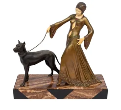 Georges Gori, Der Wächter, 1920er Jahre, Bronze