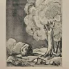 Georges-Henri Tribout, Landschaft mit Bäumen, Original Radierung, 1930er