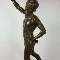 Georges Marie Valentin Bareau, Der Falkner, Ende 1800, Bronze