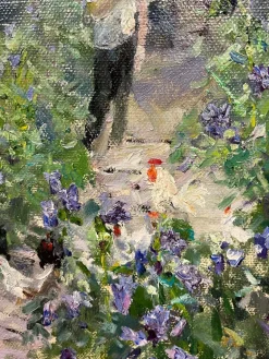 Georgij Moroz, In the Garden, Ölgemälde, 2001