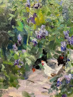 Georgij Moroz, In the Garden, Ölgemälde, 2001