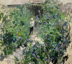 Georgij Moroz, In the Garden, Ölgemälde, 2001