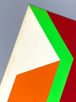 Georg Karl Pfahler, Dreifarbiger Siebdruck auf hellem Karton, 1973