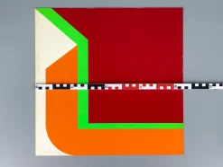 Georg Karl Pfahler, Dreifarbiger Siebdruck auf hellem Karton, 1973