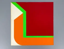 Georg Karl Pfahler, Dreifarbiger Siebdruck auf hellem Karton, 1973