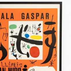 Gerahmtes Joan Miró Abstract Composition Color Poster, 1970