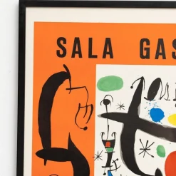Gerahmtes Joan Miró Abstract Composition Color Poster, 1970