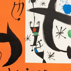 Gerahmtes Joan Miró Abstract Composition Color Poster, 1970