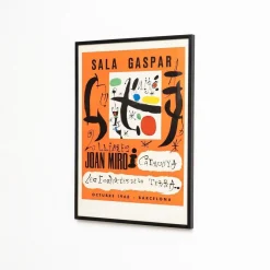 Gerahmtes Joan Miró Abstract Composition Color Poster, 1970