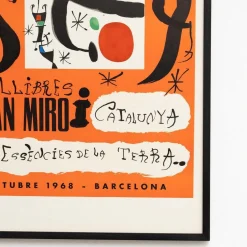 Gerahmtes Joan Miró Abstract Composition Color Poster, 1970