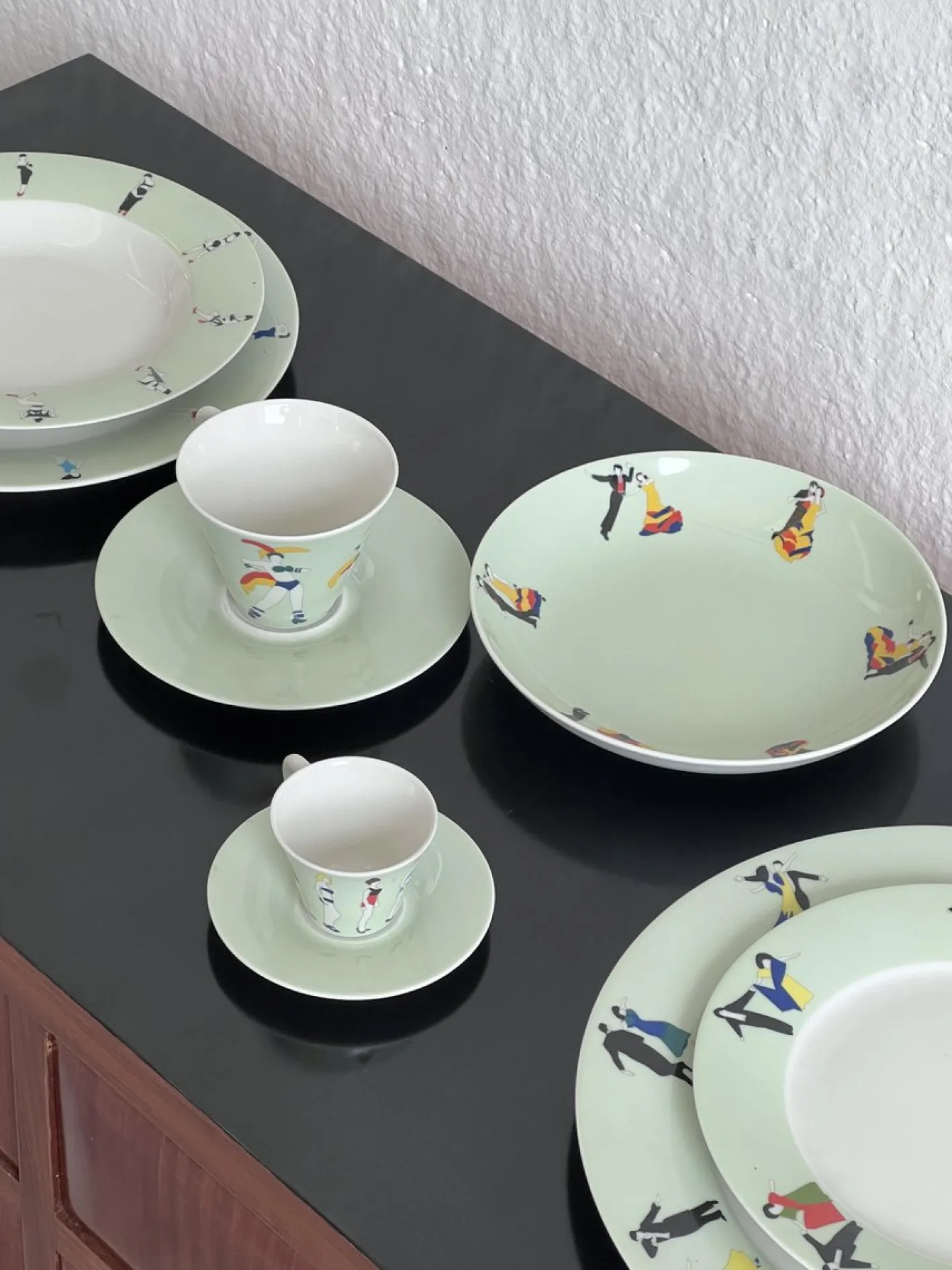 Geschirr von Marco Lodola für Francis, 1990er, 9 . Set