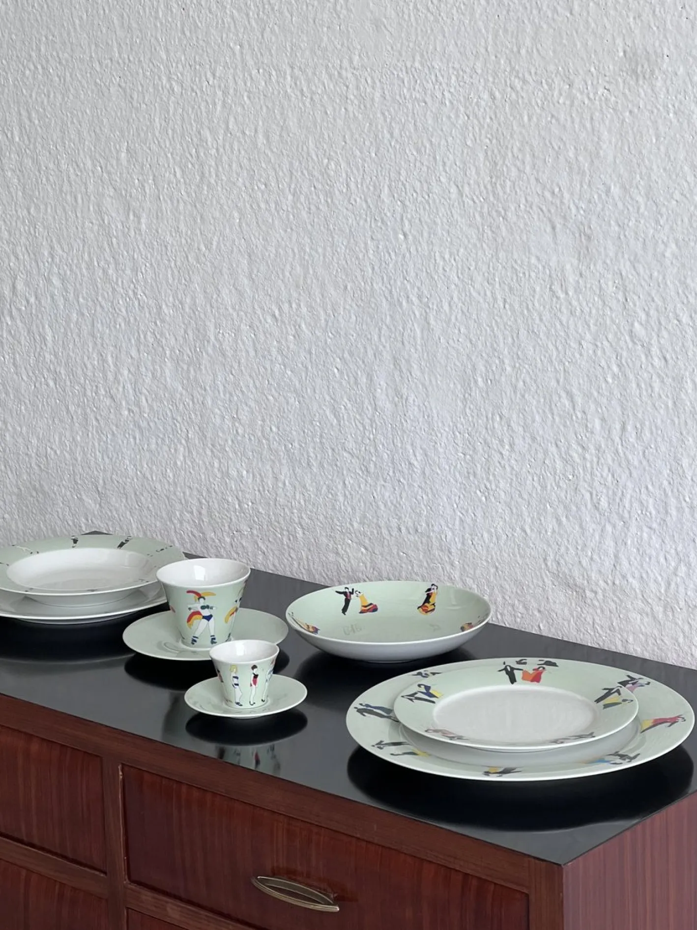 Geschirr von Marco Lodola für Francis, 1990er, 9 . Set