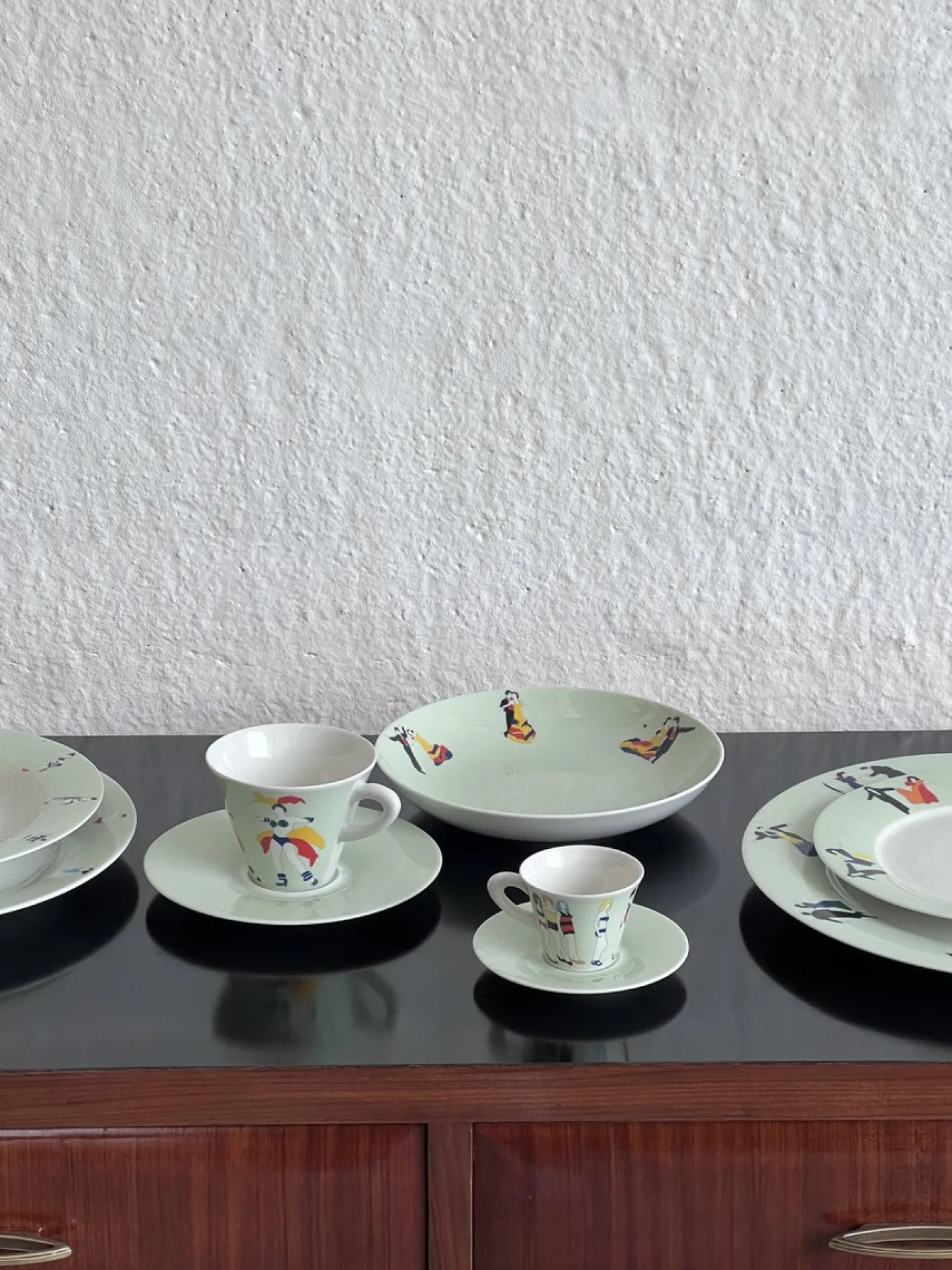 Geschirr von Marco Lodola für Francis, 1990er, 9 . Set