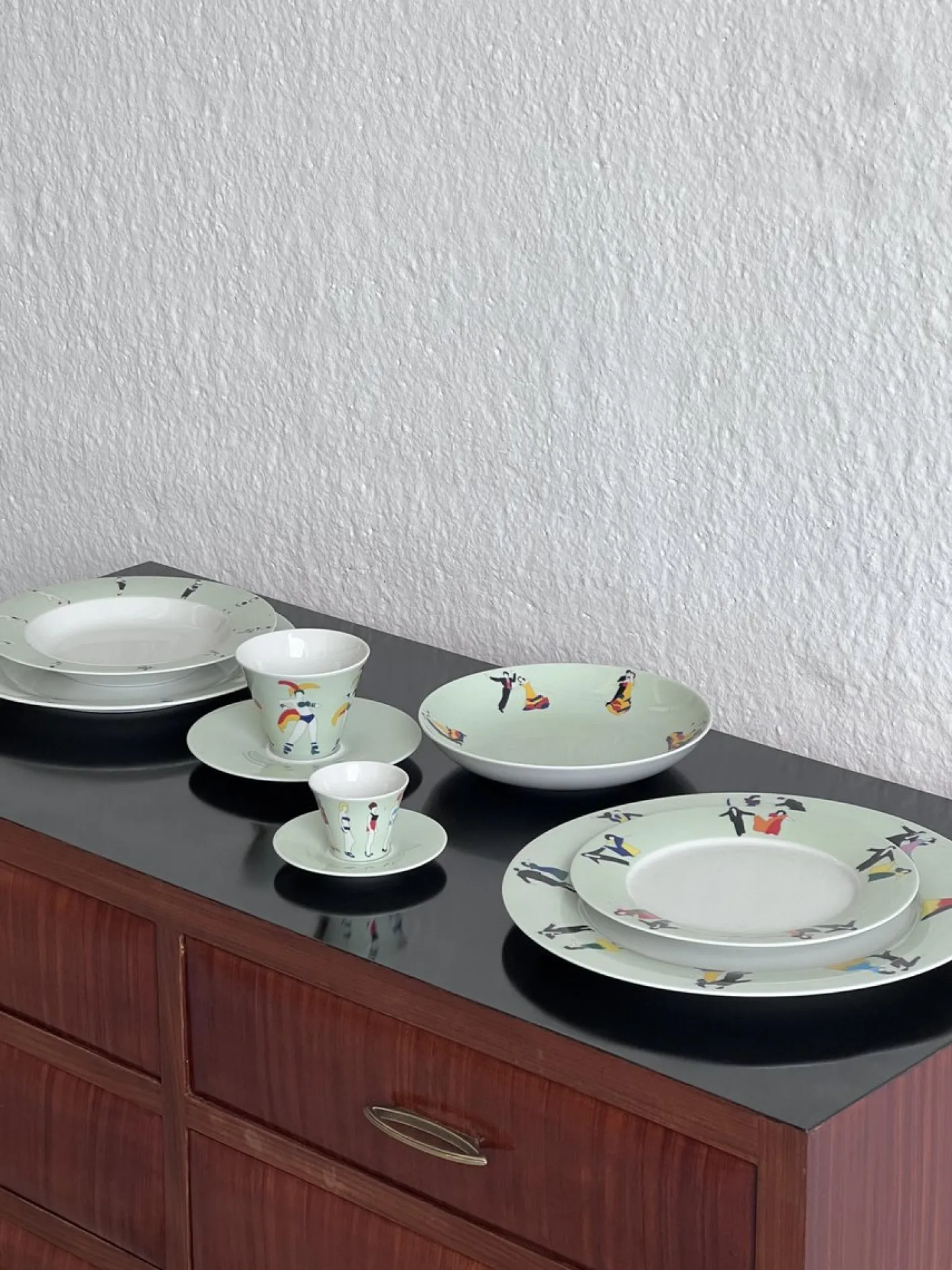 Geschirr von Marco Lodola für Francis, 1990er, 9 . Set